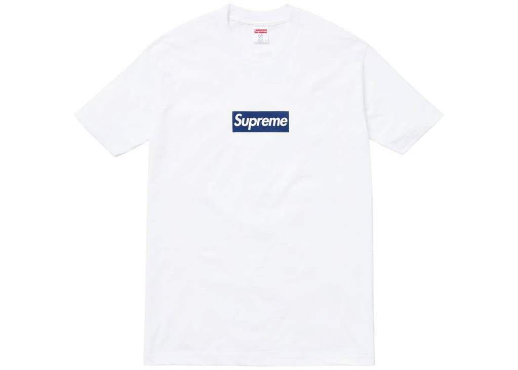 Supreme New York Yankees Box Logo Tee White