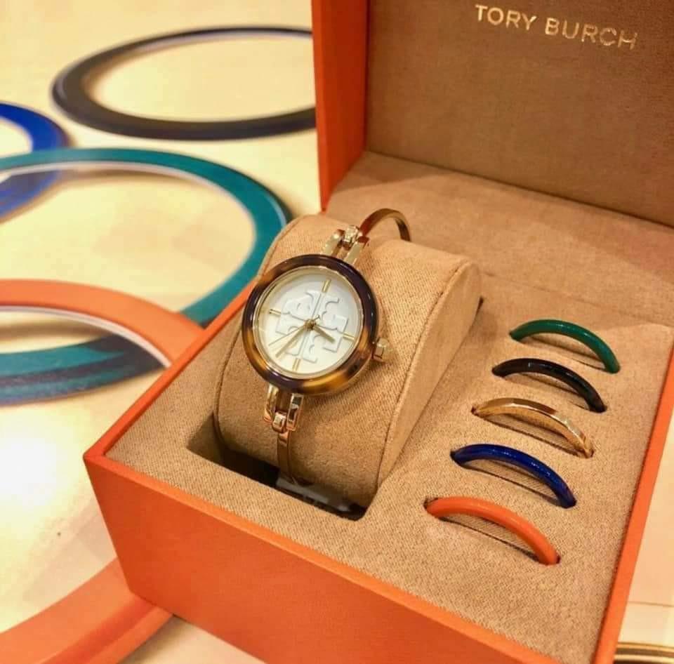 Tory Burch Watch with Changeable Rims, Women's Fashion, Watches &  Accessories, Watches on Carousell