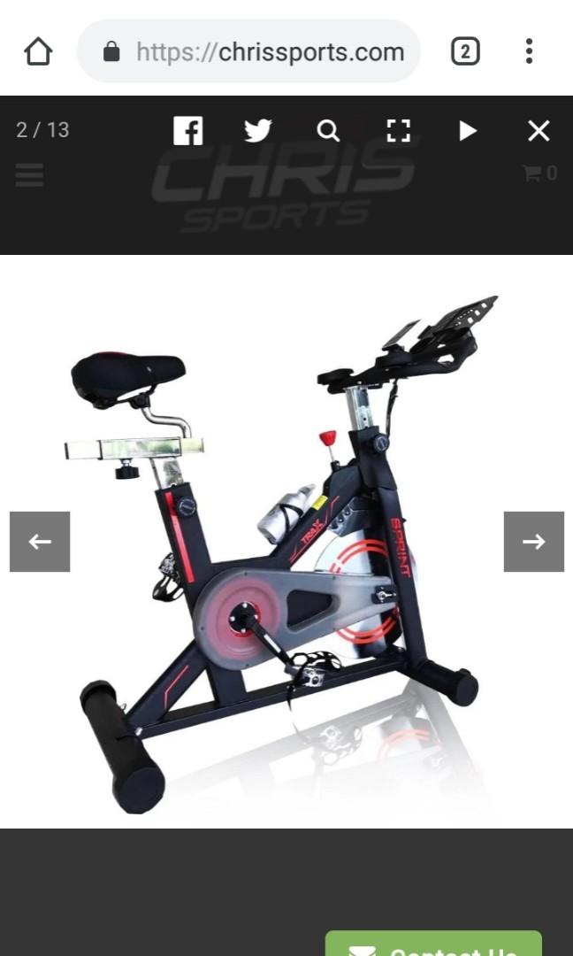 Trax Sprint Stationary Indoor Cycling Bike. Smooth and Quiet Belt