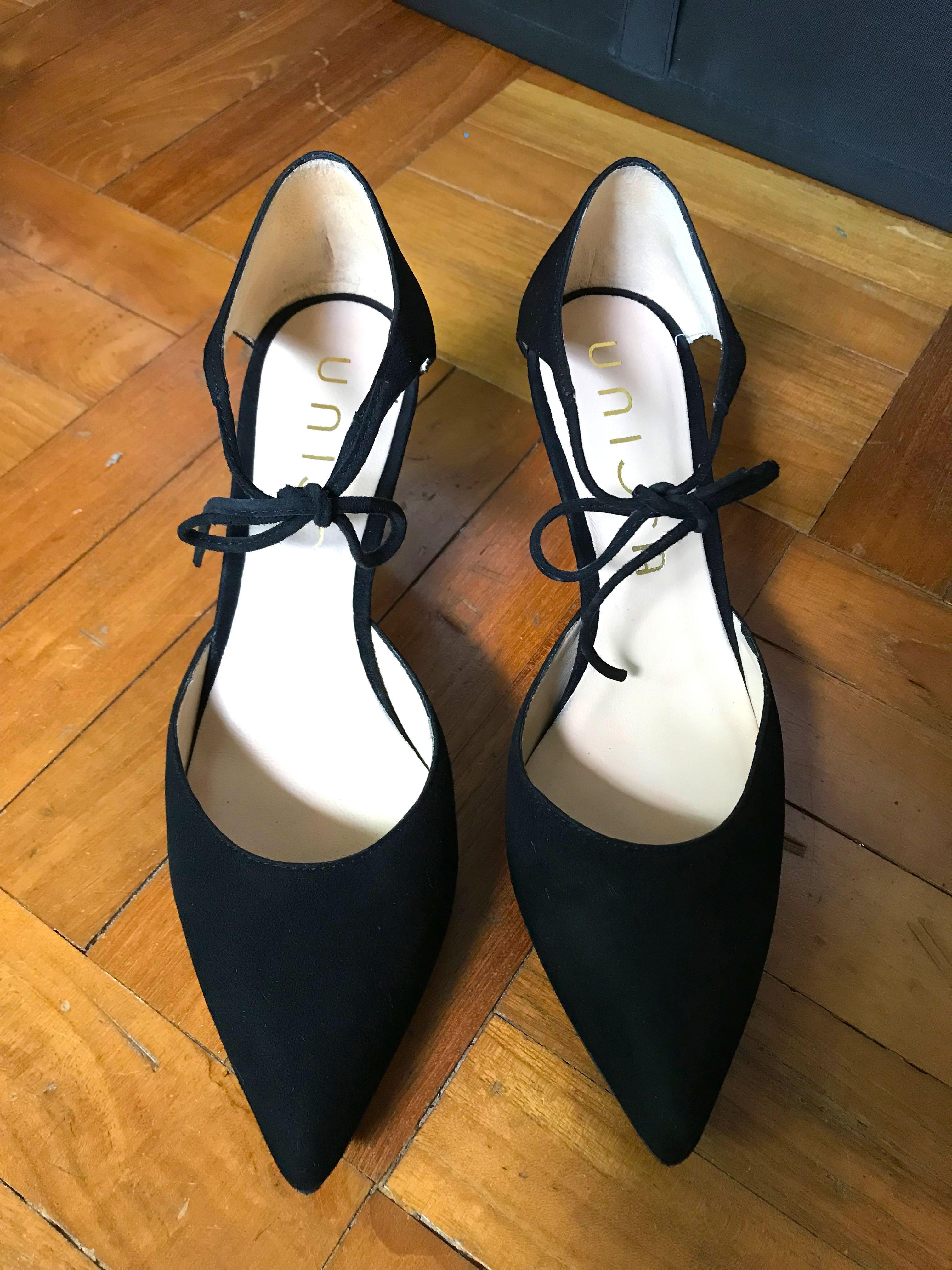 Front tie clearance heels
