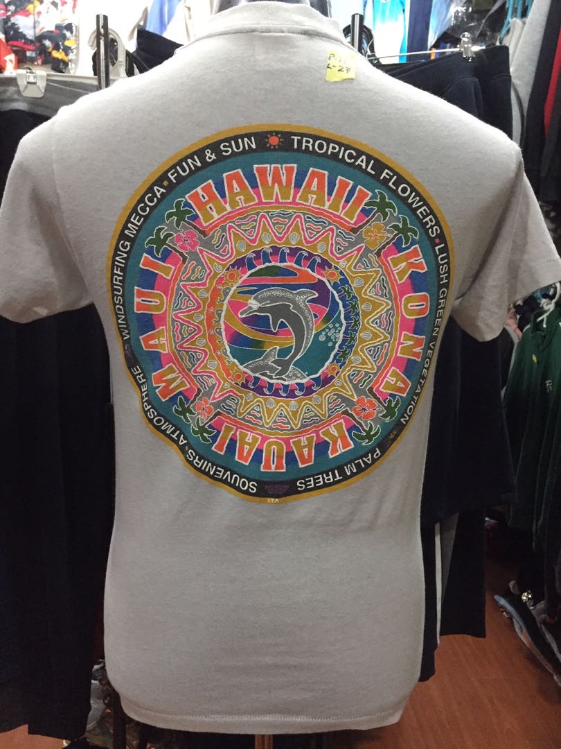 Local Hawaiian T-shirts Hawaii State Grunge Flag Mens T-Shirt