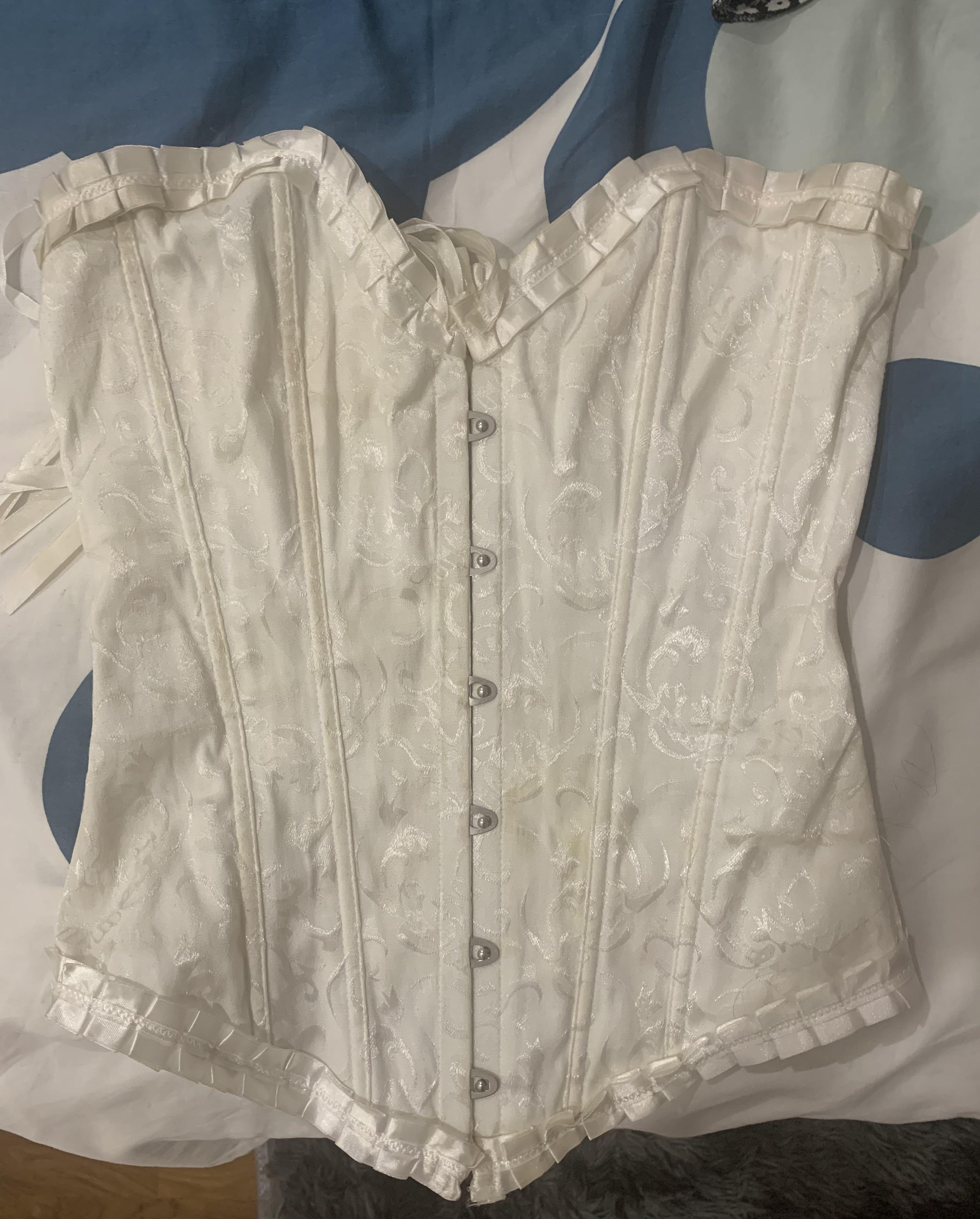 Vintage white corset clearance