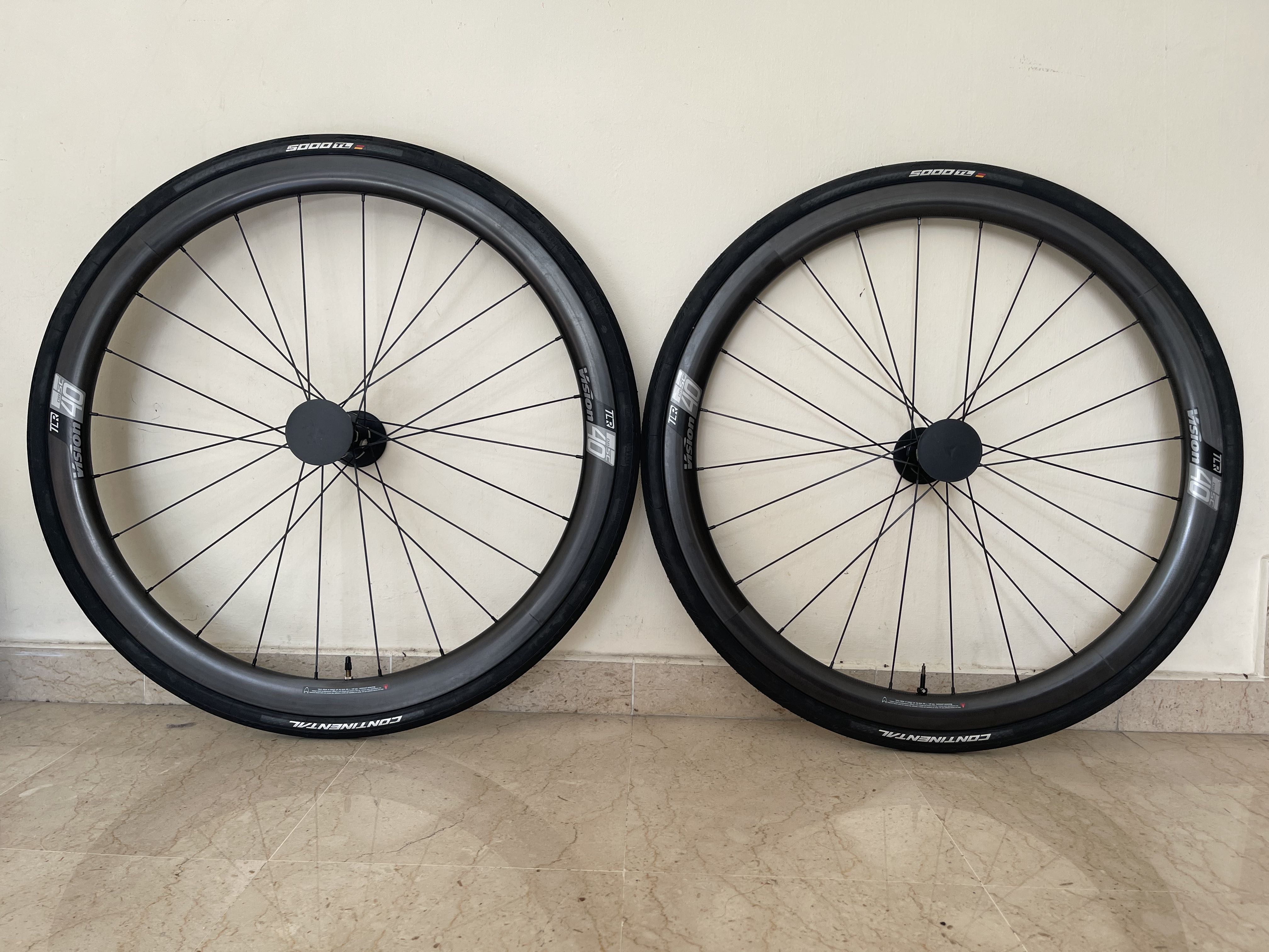 VISION SC Tubeless Ready Disc Carbon Wheelset 40mm rim depth
