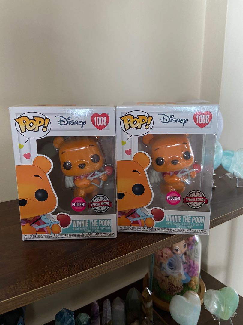 Winnie the Pooh flocked funko pop 
