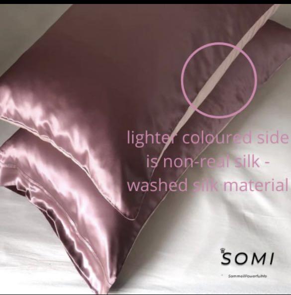 100% Premium Mulberry Silk Pillowcase + Hyaluronic Acid ...