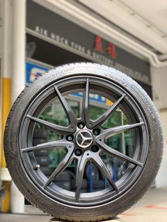 18" AMG DESIGN RIM w/ MICHELIN PILOT SPORT 3 ZP ( runflat )