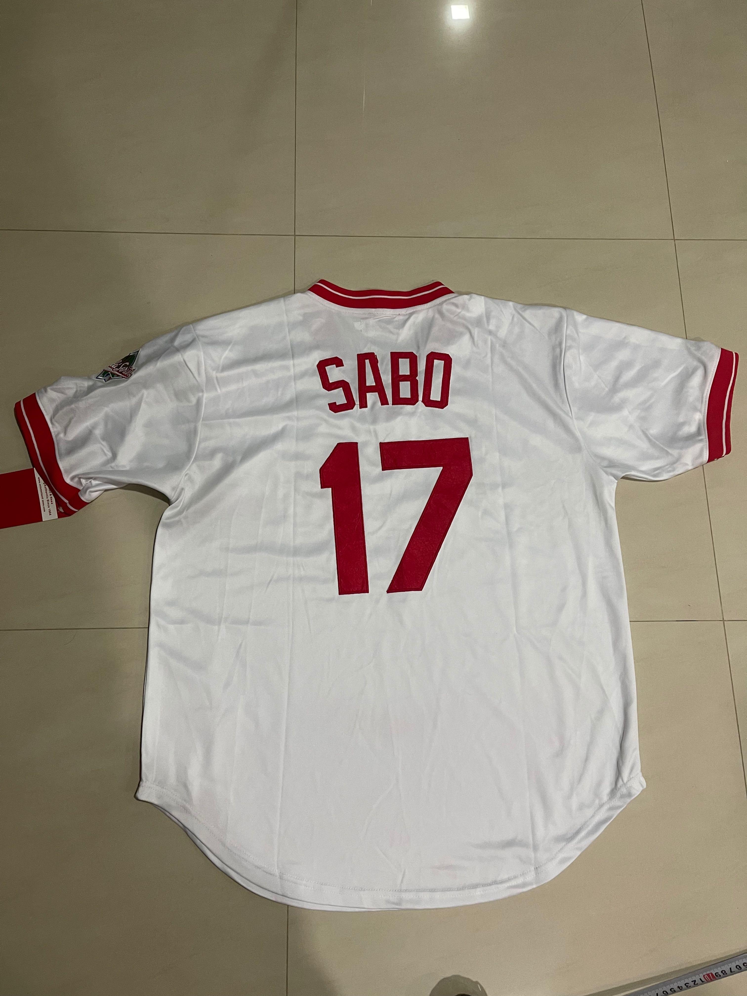 Chris Sabo Men's Cincinnati Reds Road Jersey - Gray Authentic