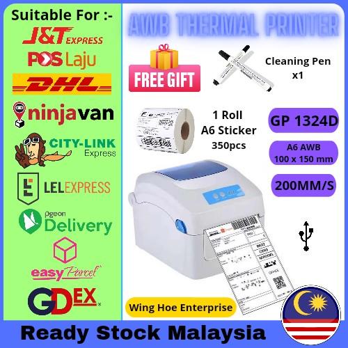 🇲🇾 GP1324D A6 Thermal Printer Shipping 