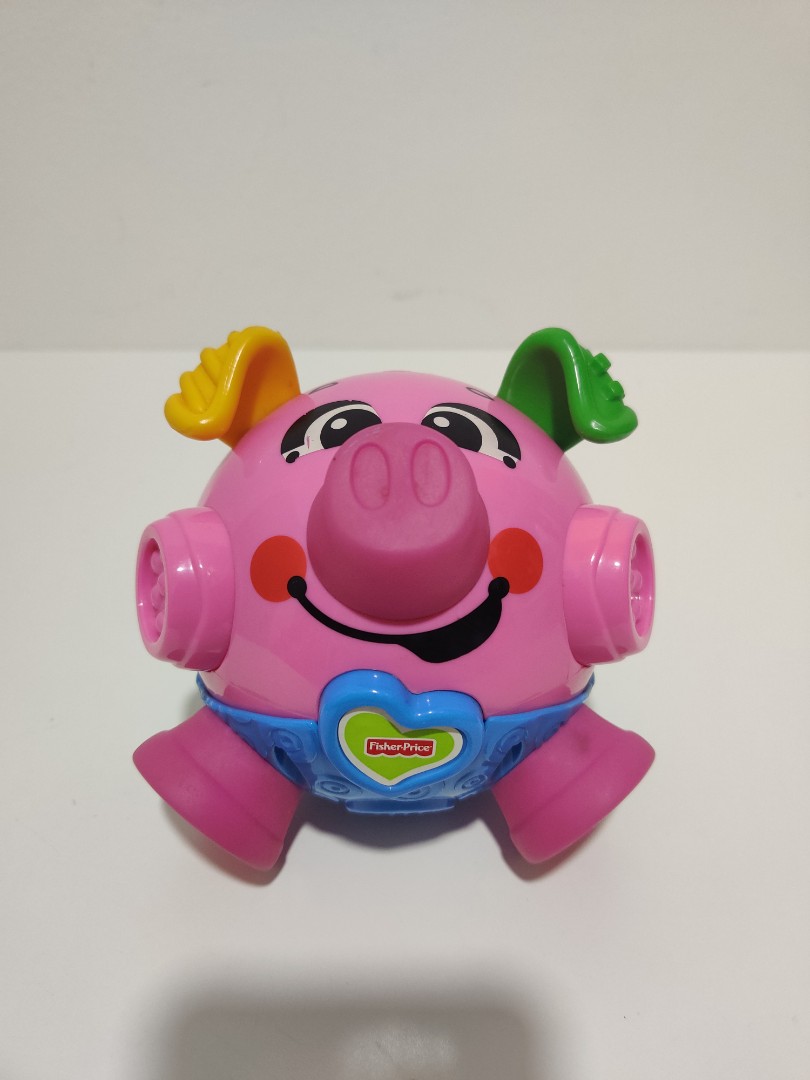  Fisher-Price Brilliant Basics Bounce & Giggle Pig : Toys & Games