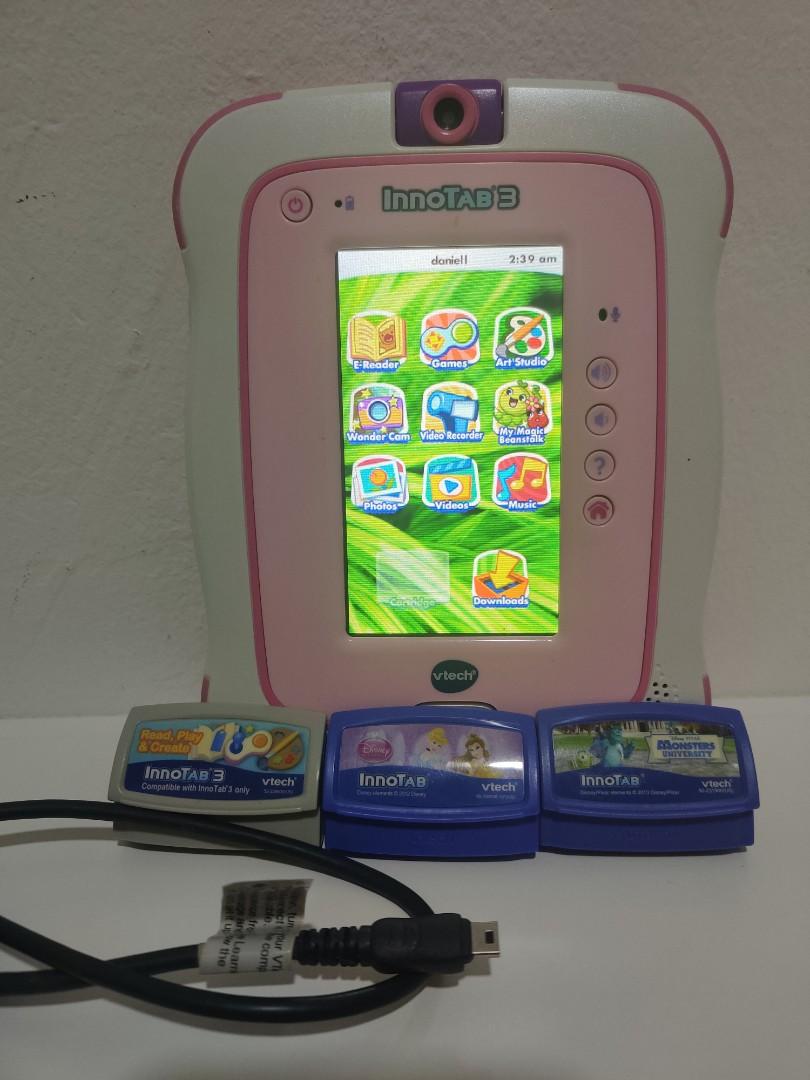 Vtech InnoTab 3 Pink Kids Childrens Learning Tablet With 1 Game