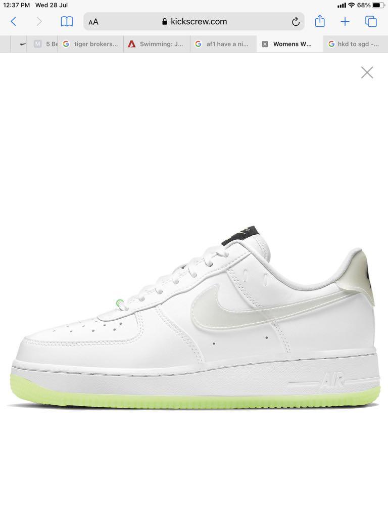 Af1 glow discount in the dark