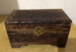 Antique Wooden Chest - Jewelry Box