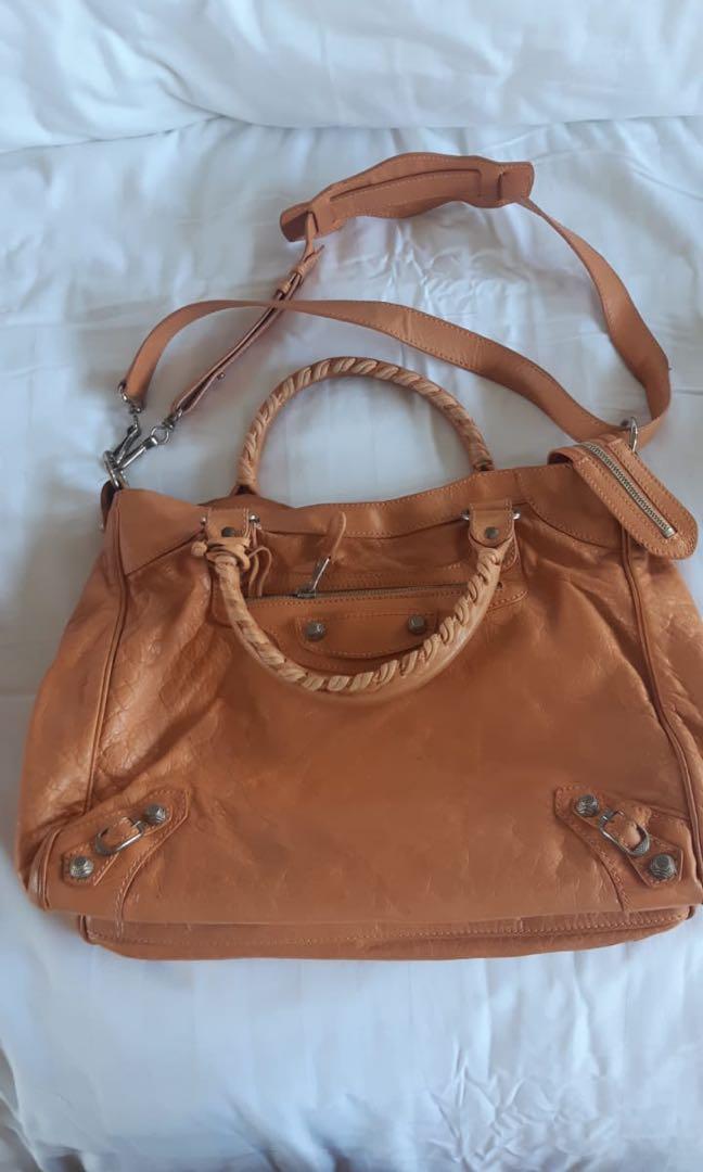 Balenciaga Bag Brown Authentic Barang Mewah Tas Dompet Di Carousell