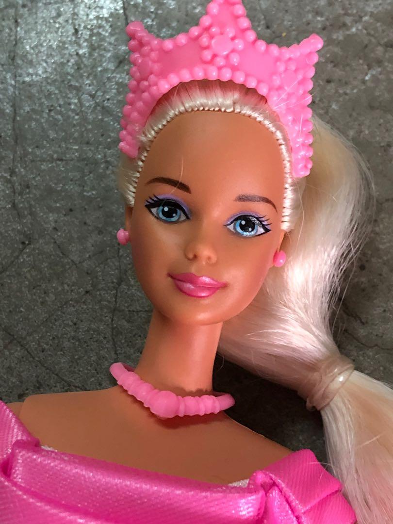 barbie rapunzel pink dress Amazon.com: Barbie Rapunzel Pink Gown with Gold Glitter Pink Crown : Toys & Games