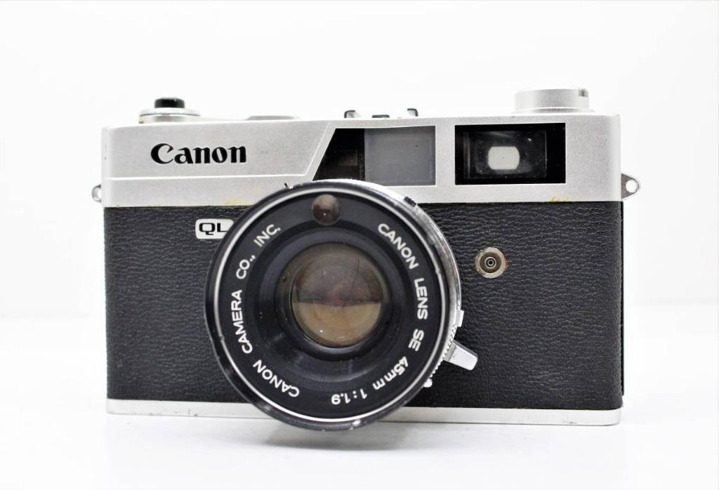 Canon Canonet QL19 35mm Film Camera & Case Cover Point And Shoot F/1.9 19-45mm 
