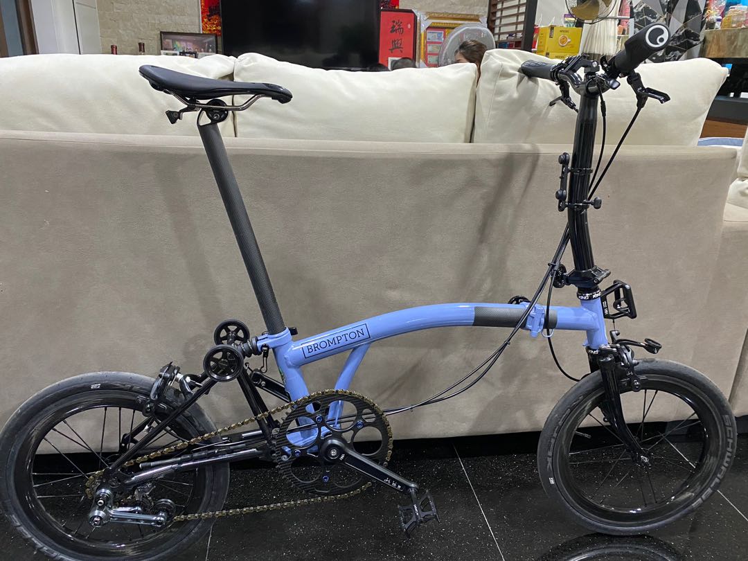 Brompton cloud blue black edition Sports Equipment Bicycles