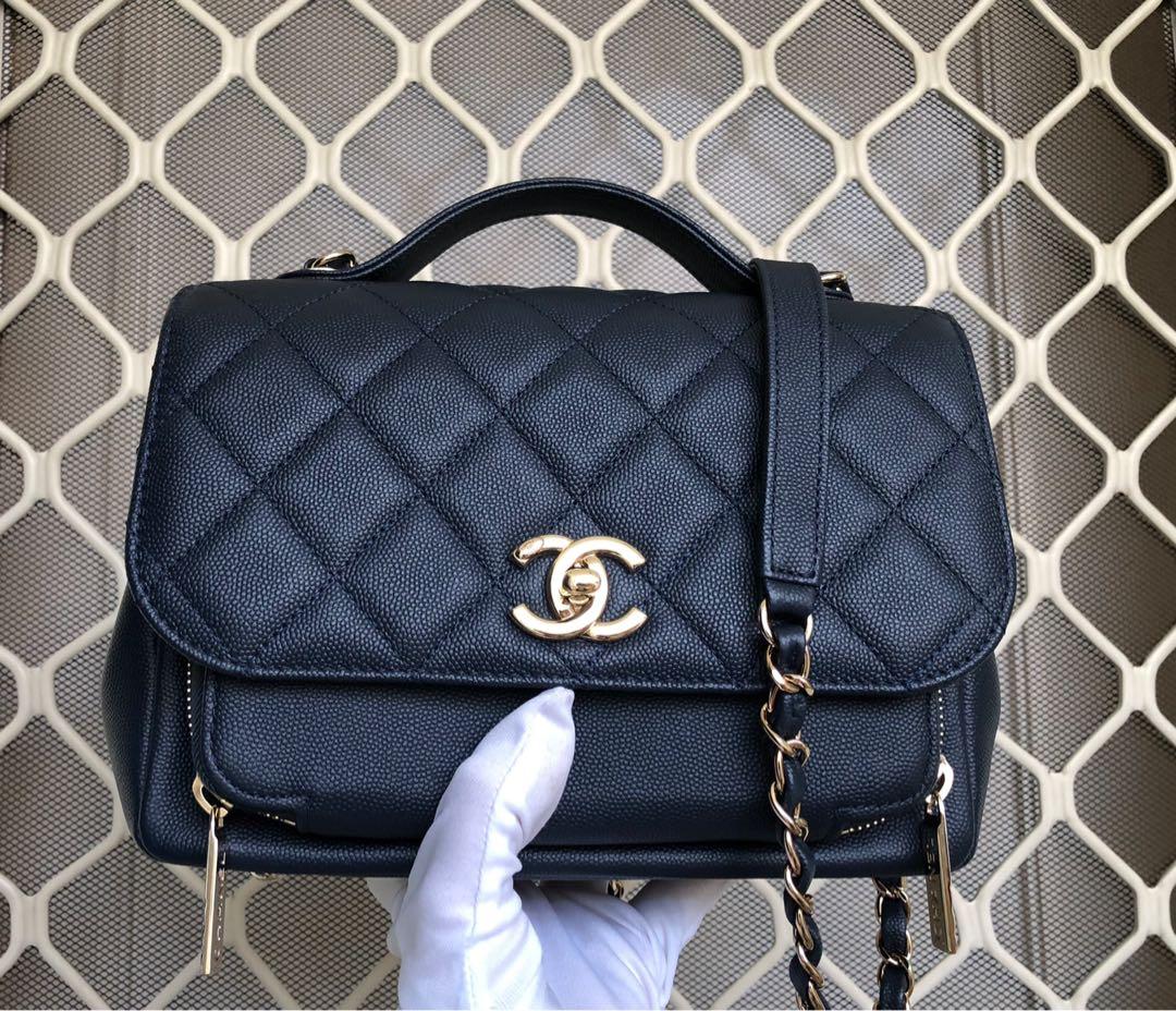 Chanel business affinity very dark blue caviar # 28, Luxury, Bags & Wallets  on Carousell