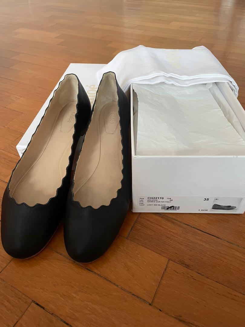 Chloe Lauren scalloped leather ballet flats Luxury Sneakers