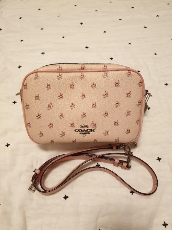 COACH Floral Crossbody Bag in Light Pink