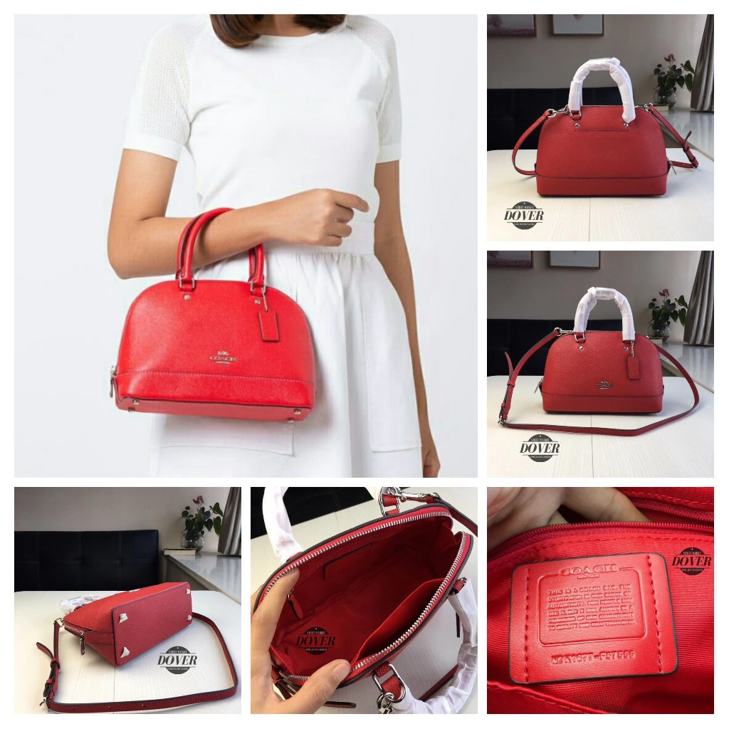 Coach sierra online satchel red