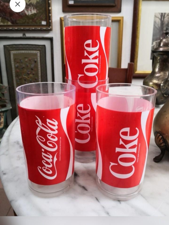CocaCola Plastic Glasses., Furniture & Home Living, Home Decor, Vases