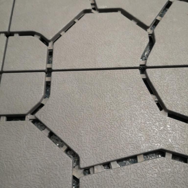 Daiso Artificial Rock Floor Tiles Gray, Furniture & Home Living, Home