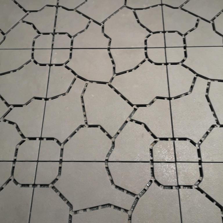 Daiso Artificial Rock Floor Tiles Gray, Furniture & Home Living, Home