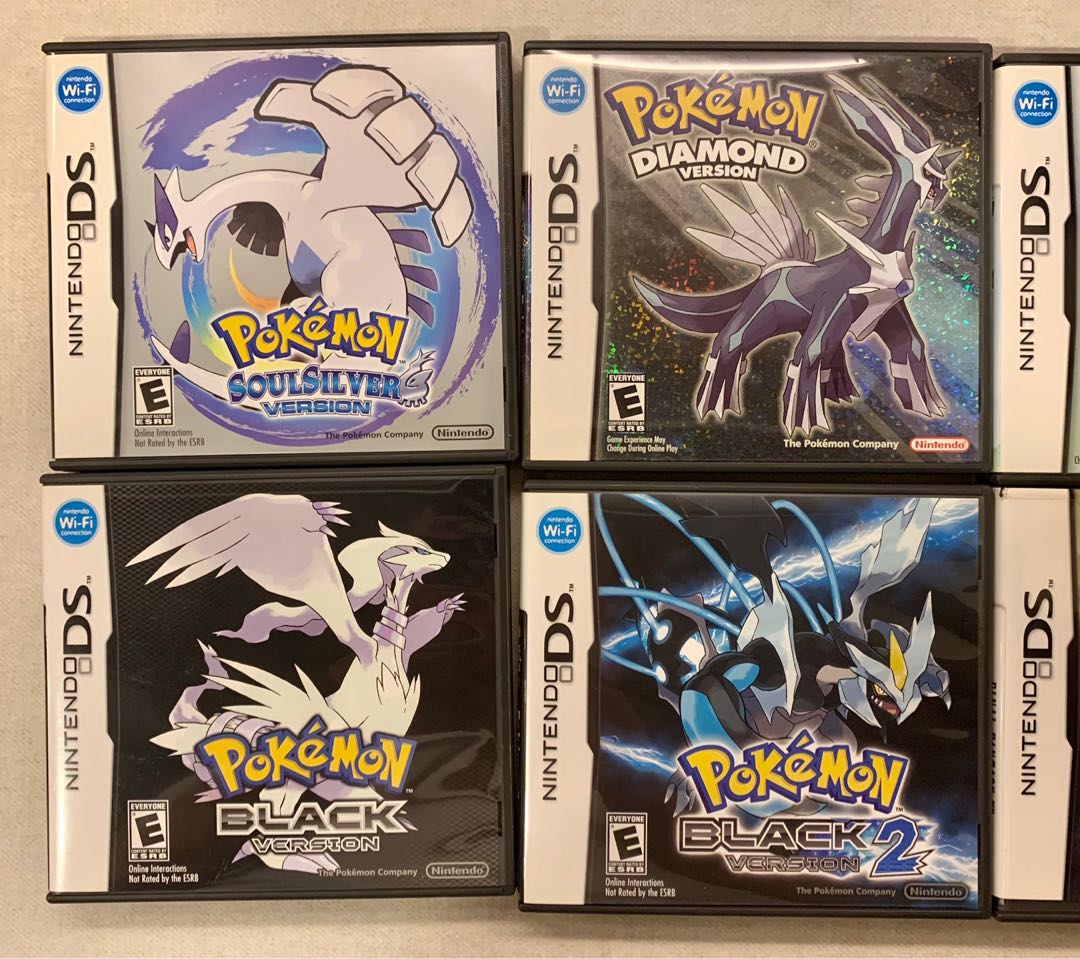 Pokémon DS Games Soul Silver, Diamond, Black, Black 2, Inuyasha , Video  Gaming, Video Games, Nintendo on Carousell