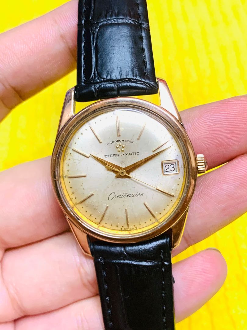 Eterna matic centenaire 18k gold outlet