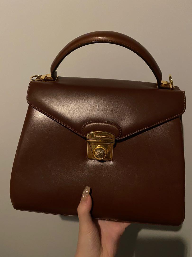 Vintage ferragamo kelly bag hot sale