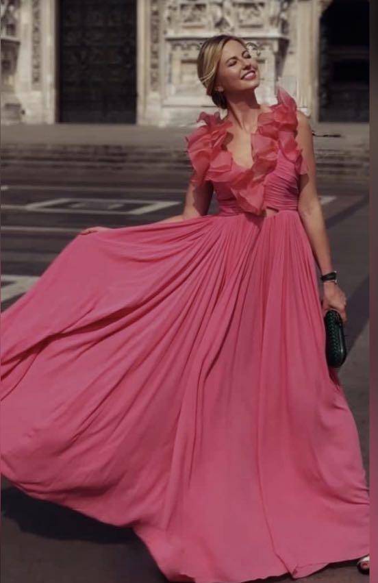 Giambattista valli x shop h m long silk dress