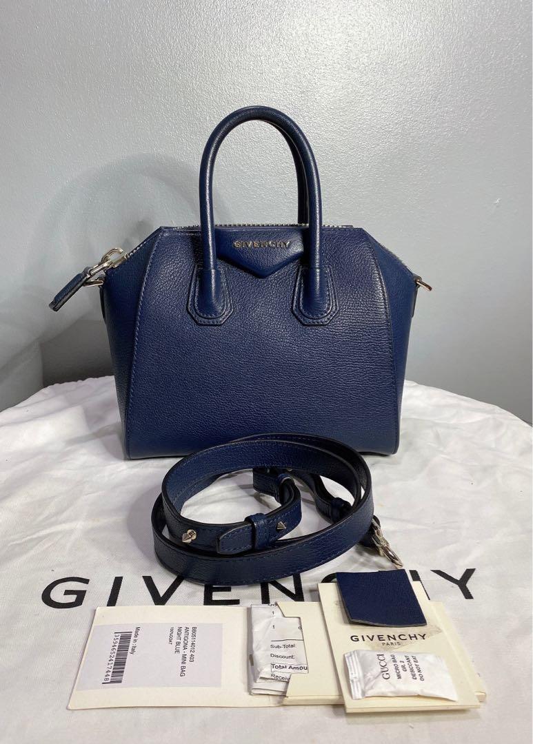 Givenchy antigona navy hot sale blue