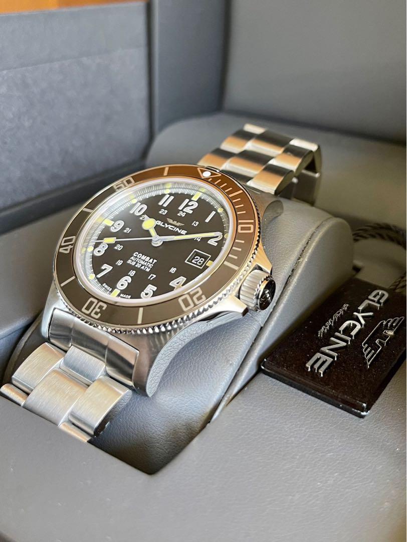 Glycine Combat Sub GL0076 Swiss made Sellita SW200 automatic