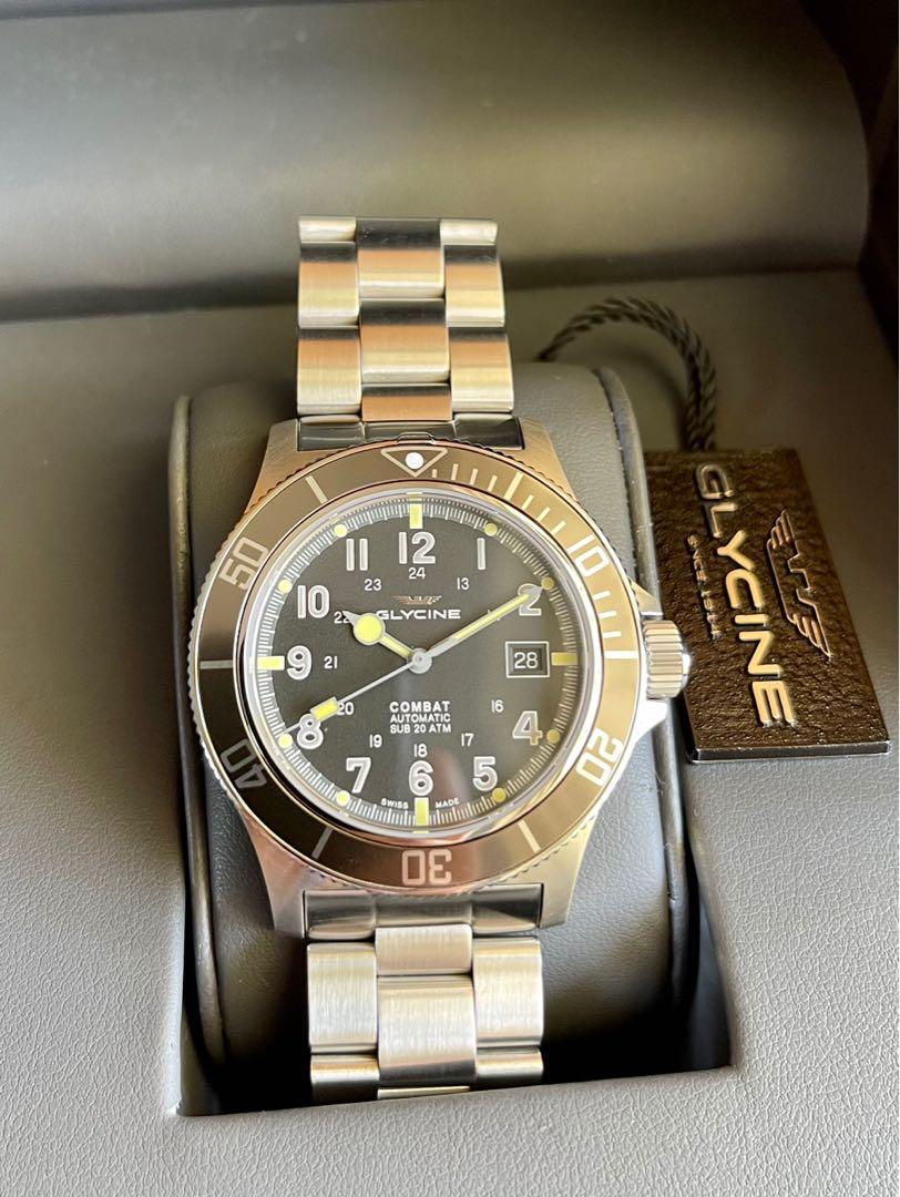 Glycine Combat Sub GL0076 Swiss made Sellita SW200 automatic