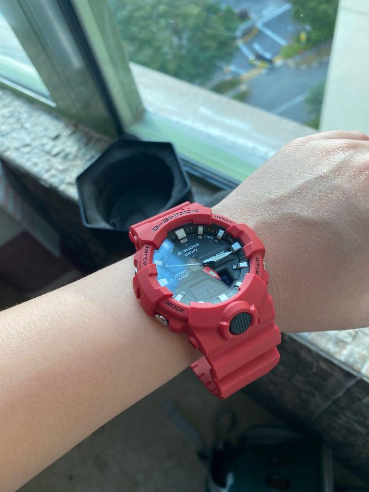 G Shock GA 800 Red Men s Fashion Watches Accessories Watches on Carousell