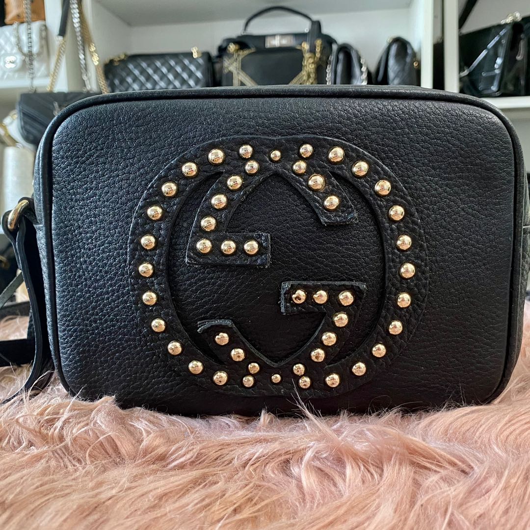 Gucci soho studded disco bag hot sale