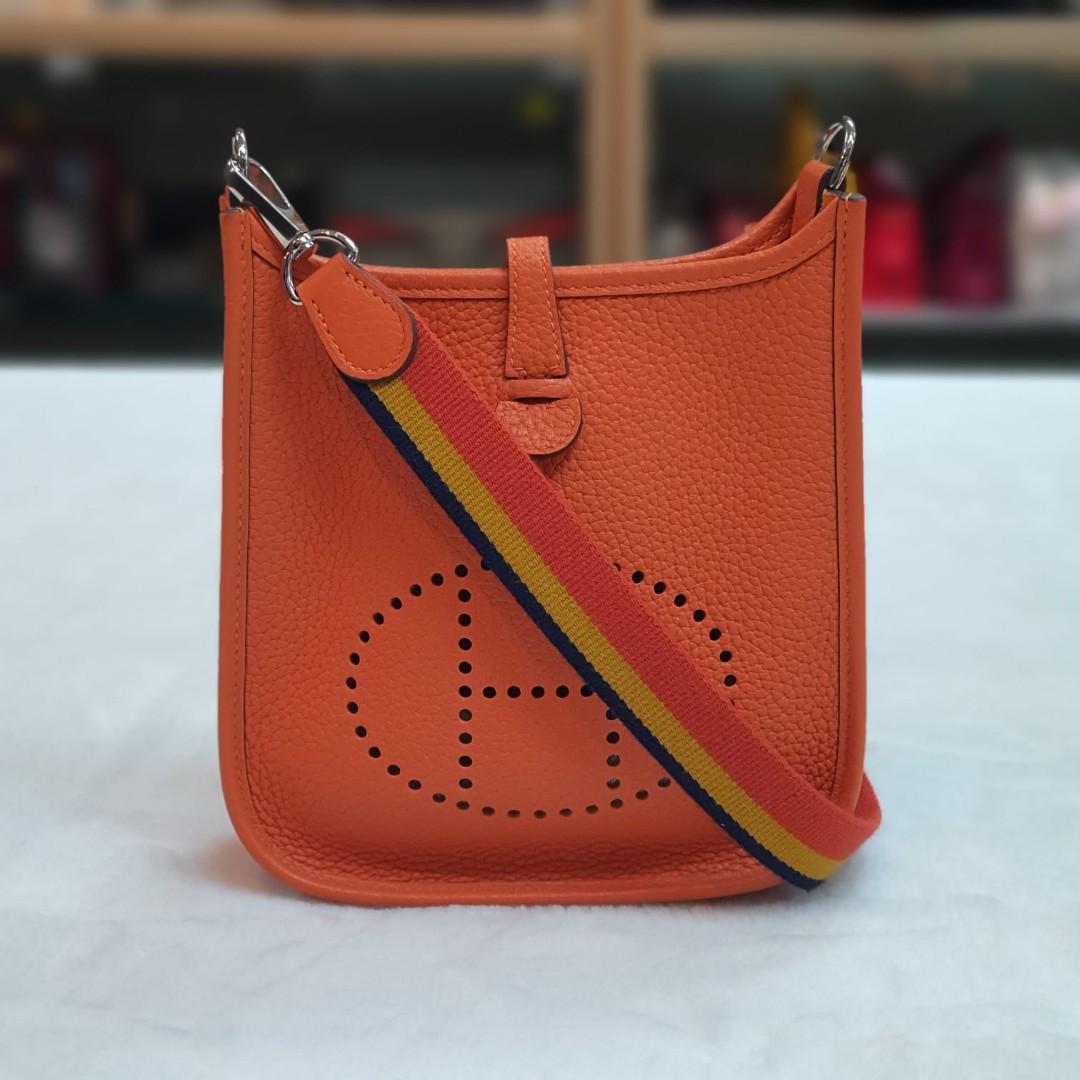 Hermes Mini Evelyne Cuivre Clemence Phw U stamp, Luxury, Bags & Wallets on  Carousell