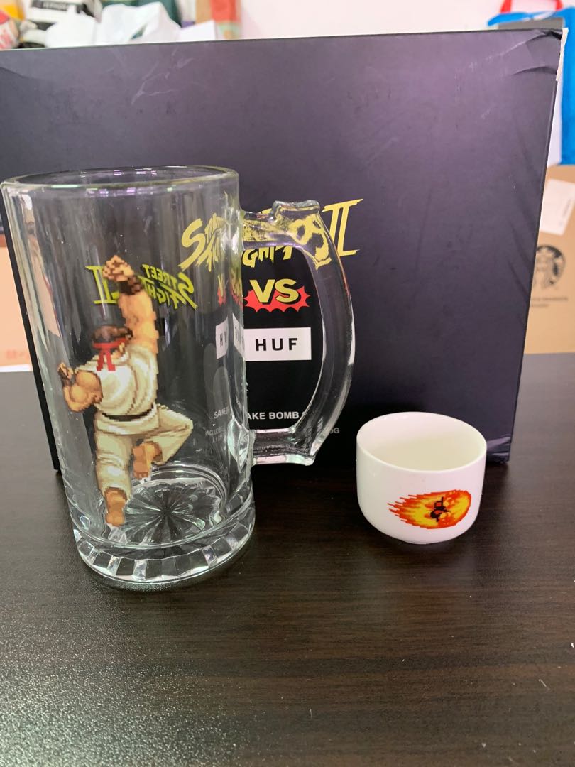 Huf x street fighter 2 sake bomb glass set, Hobbies & Toys, Memorabilia