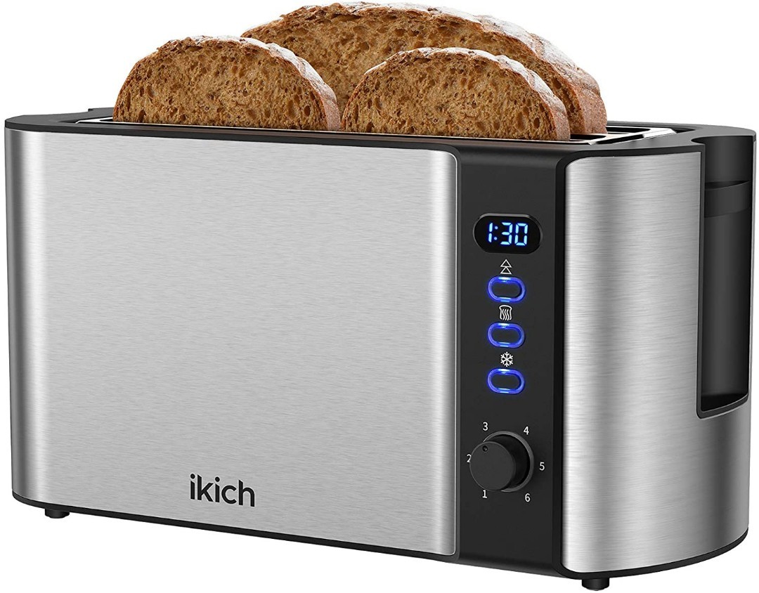 IKICH 4SLICE STAINLESS STEEL TOASTER, TV & Home Appliances, Kitchen