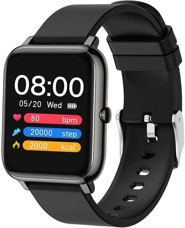 K2138 Popglory Smart Watch Fitness Tracker with Blood Oxygen Blood Pressure Heart Rate Monitor IP67 Waterproof Smartwatch Fitness Watch Smart Watch for Men Women for Android iOS Mobile Phones Gadgets ...