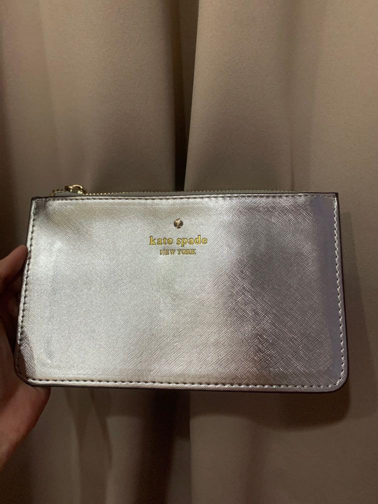 Kate spade silver wristlet 2025