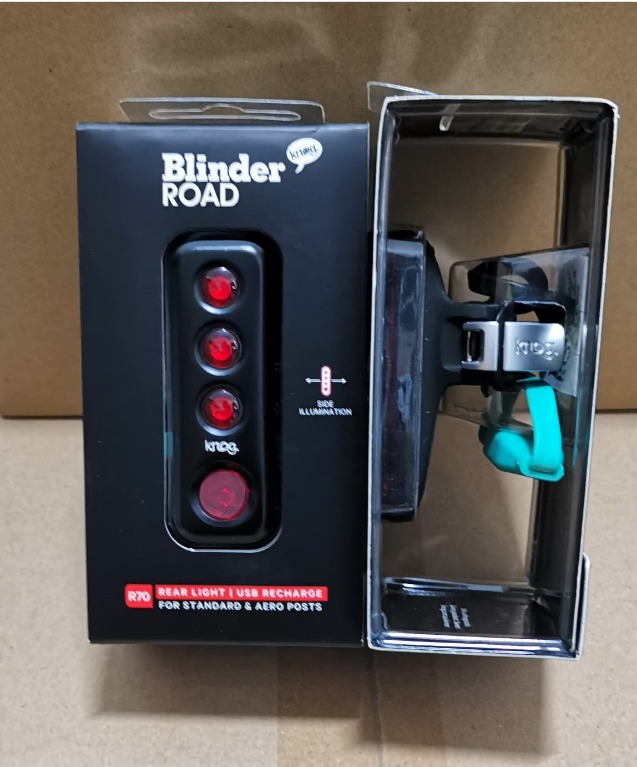 Knog Blinder Road R70 Black Rear Red USB Light Sports Equipment