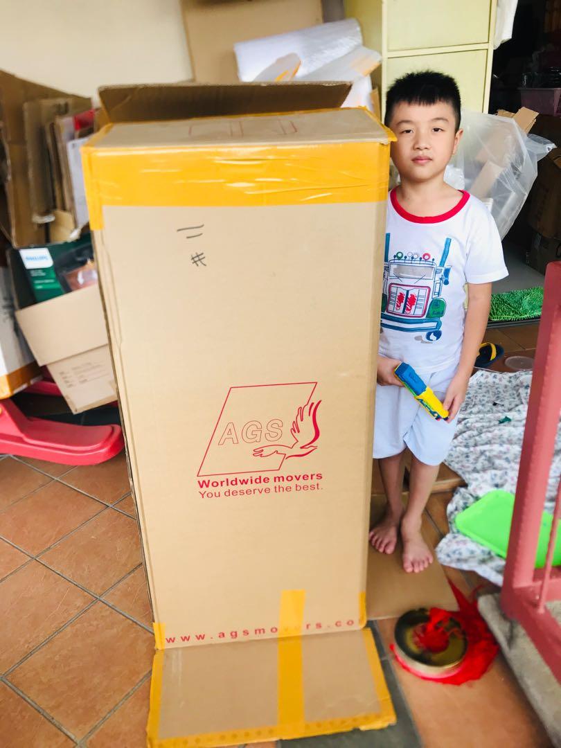 Large Boxes Diy Kids Carton Box House Move House Boxes Kotak Pindah Rumah Besar Babies Kids Others On Carousell