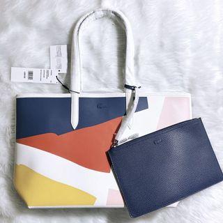 Limited Edition Lacoste Reversible Tote Color Block🇺🇸