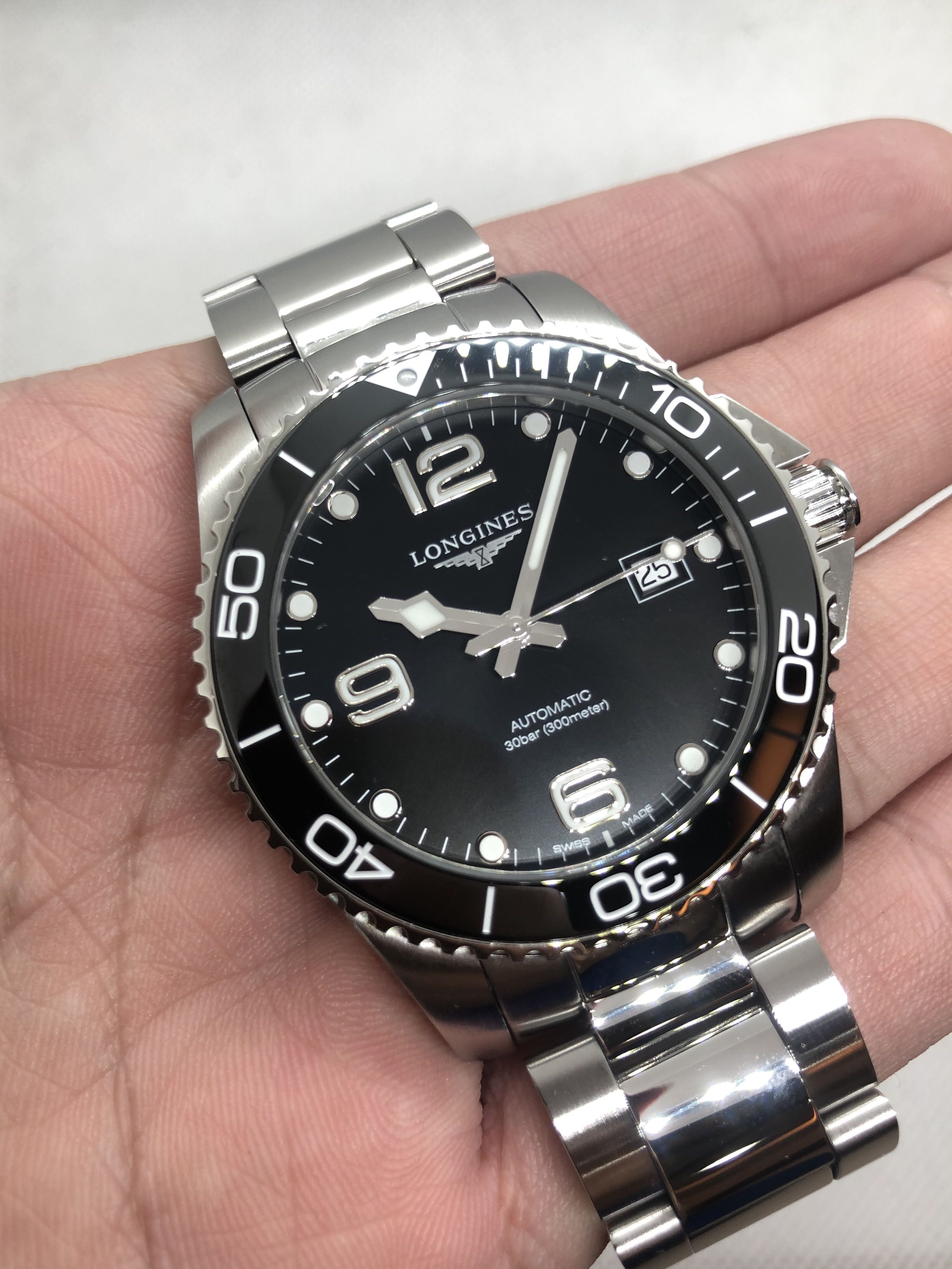 Longines Hydroconquest 41mm Black Ceramic Diver Automatic