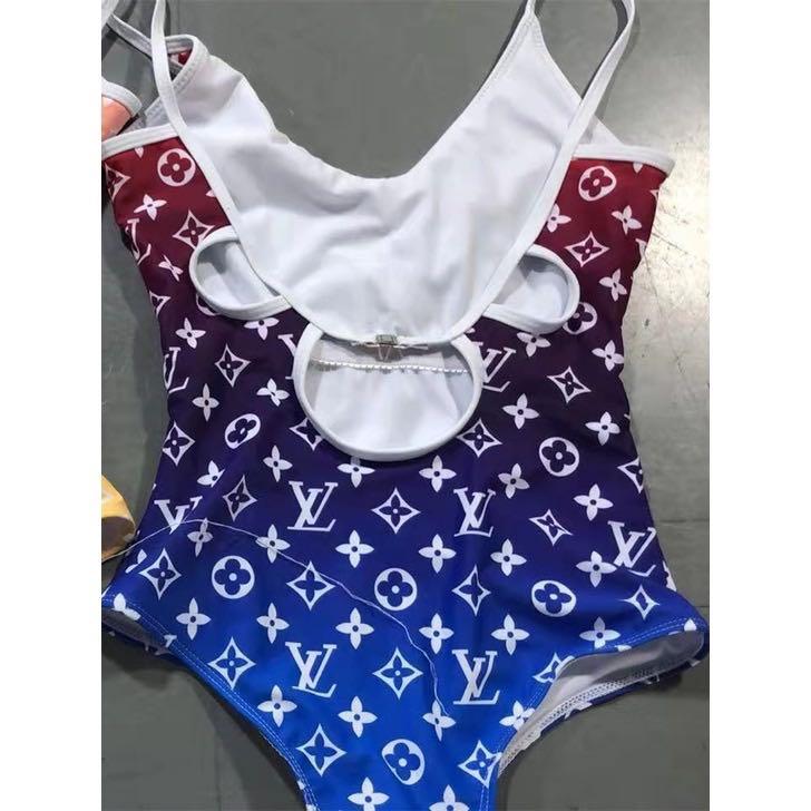 One-piece swimsuit Louis Vuitton Multicolour size 34 FR in Cotton - 28720502