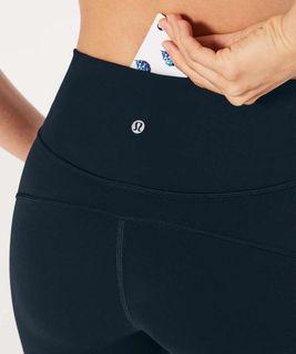 Lululemon in movement 7/8 tight 25” (size 2, nocturnal teal)