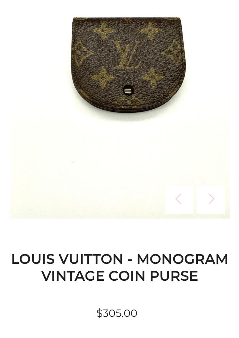Authentic 💯LV COIN PURSE (Category: Luxury Bags & Wallets) located in Makati City. Submitted by sassygchanel (Listing ID 1098112393, Image 1). Description: 💯authentic, no scratch and holes in good condition vintage no inclusions Japan bought with free watch ⌚️.