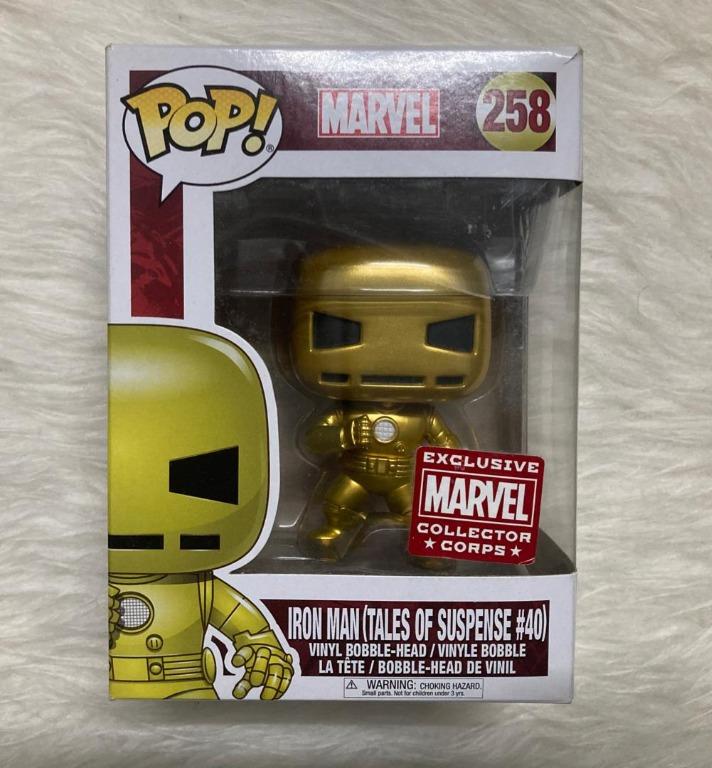Gold iron man funko pop top