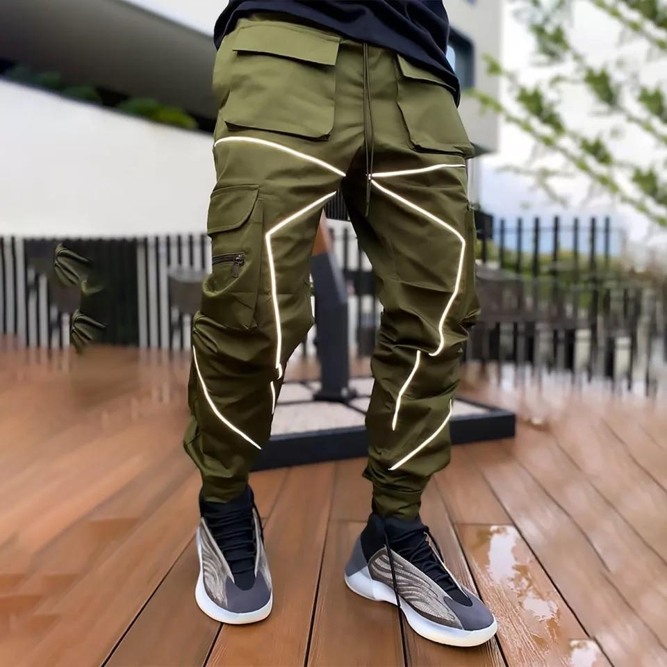 Mens green jogger pants hot sale